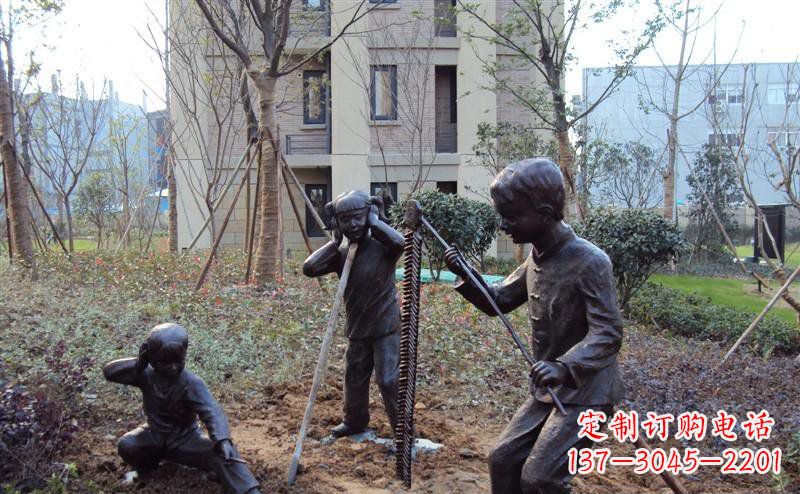 烟台中领雕塑 | 为儿童景观带来美好的铜雕塑