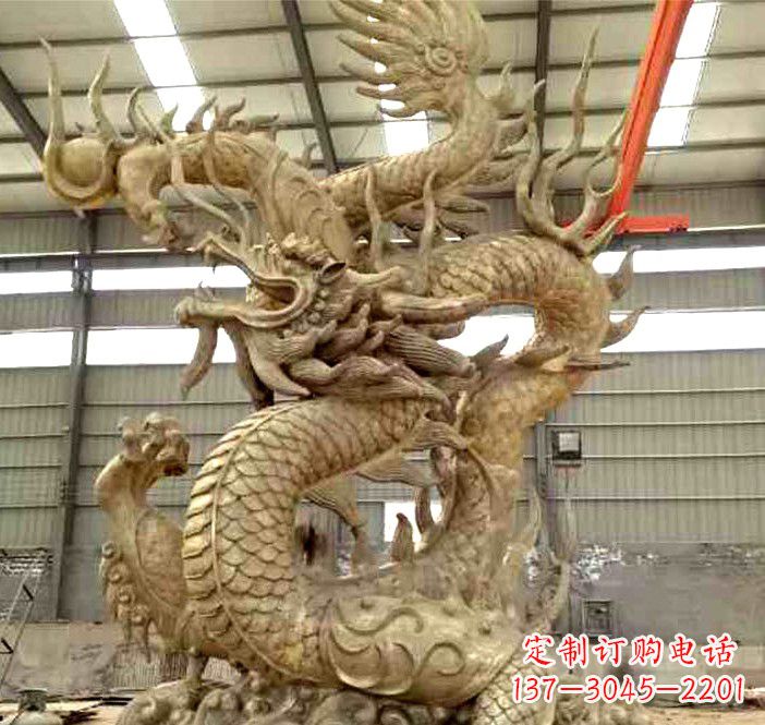 烟台精美铜龙雕塑