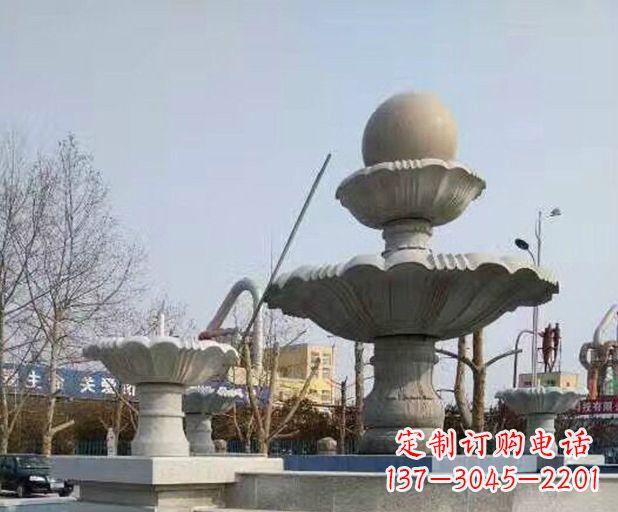 烟台风水球大型喷泉石雕