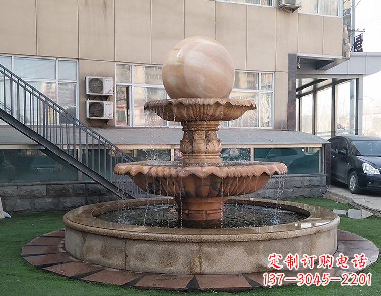 烟台风水球喷泉石雕 (2)
