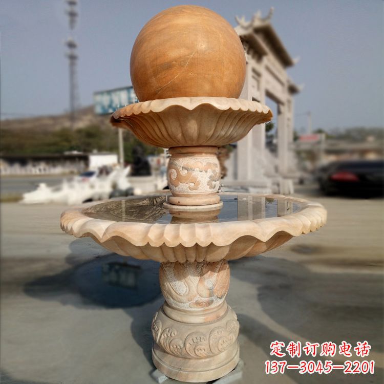 烟台精致的风水球石雕塑
