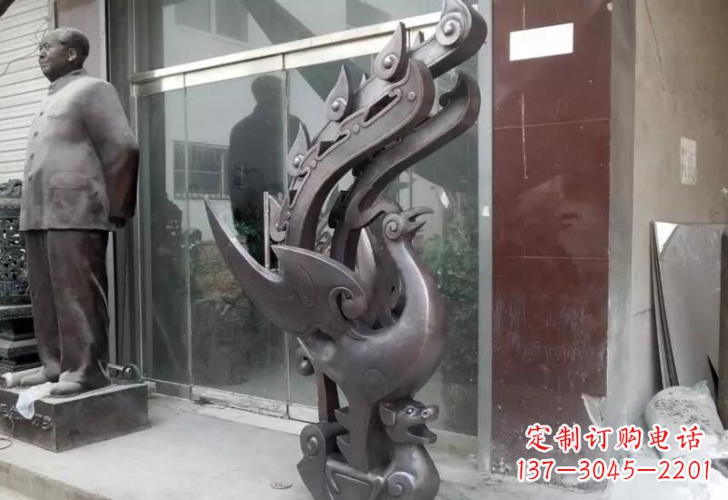 烟台凤凰貔貅铜雕