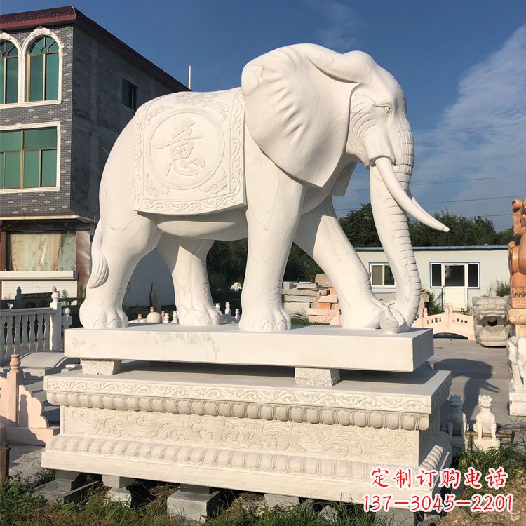 烟台佛教石雕大象