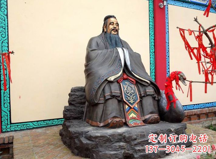 烟台浮雕孔子行教
