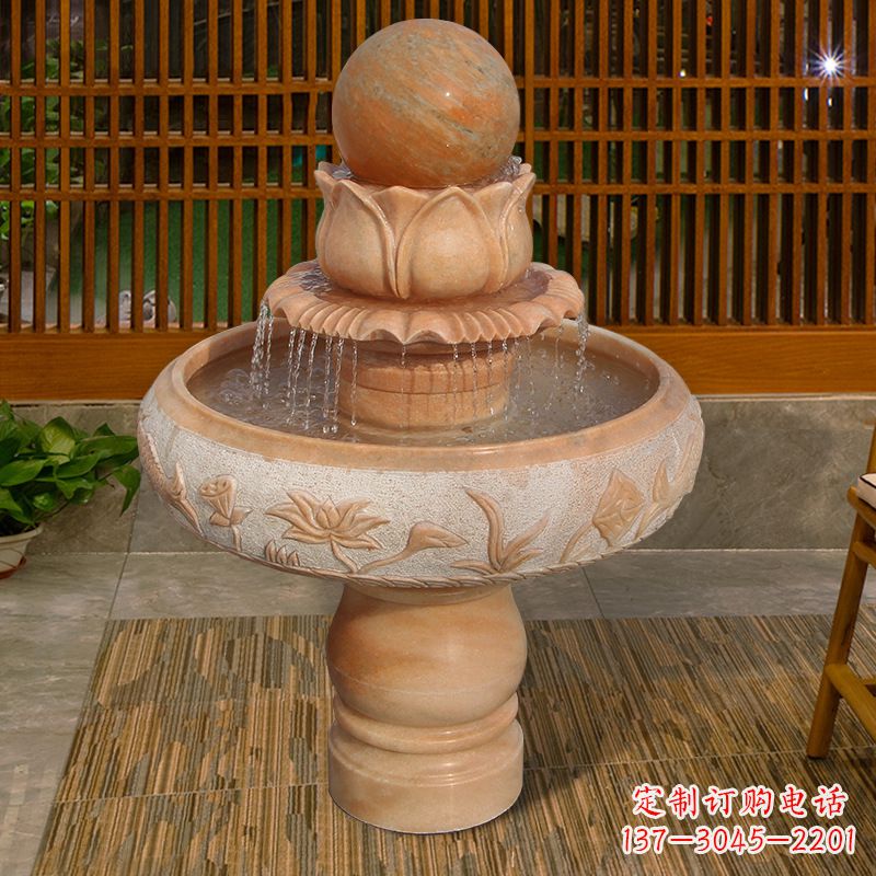 烟台涪陵石雕风水球
