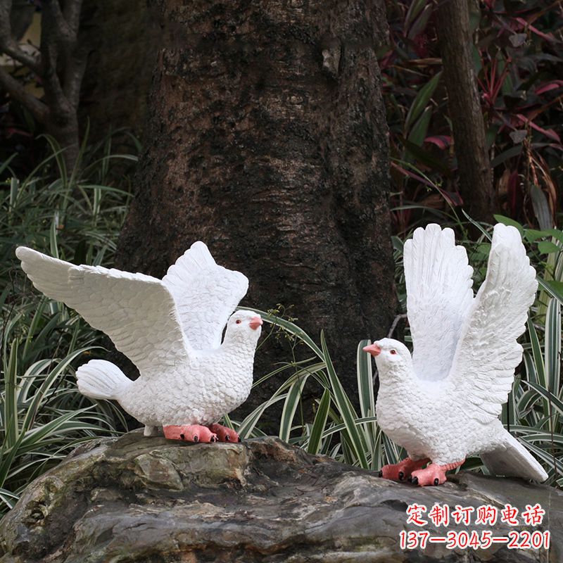 烟台精美的鸽子抽象雕塑