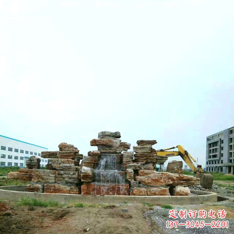 烟台高雅精致的千层石假山雕塑