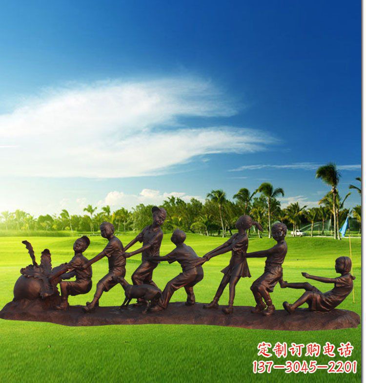 烟台中领雕塑-精美仿铜萝卜雕塑
