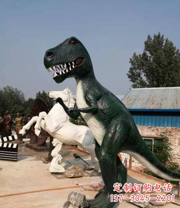 烟台玻璃钢仿真恐龙雕塑