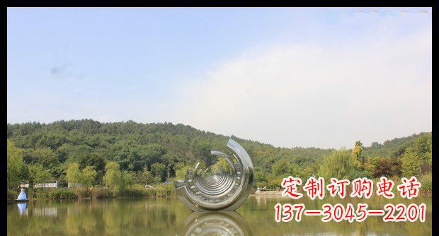 烟台不锈钢圆环景观雕塑
