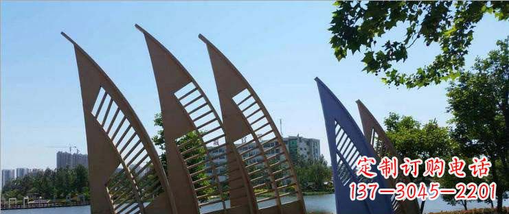 烟台不锈钢船帆雕塑