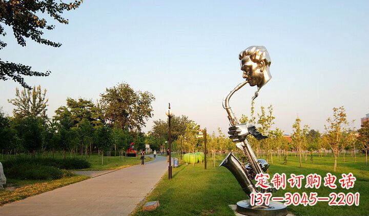 烟台不锈钢萨克斯抽象雕塑