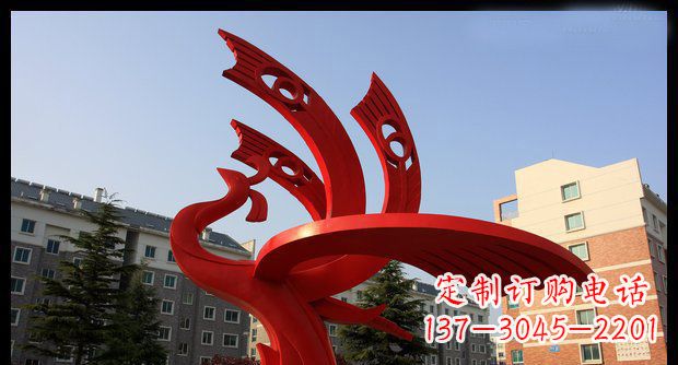 烟台不锈钢凤凰雕塑