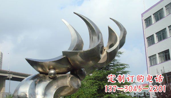 烟台中领雕塑出品不锈钢海鸥雕塑