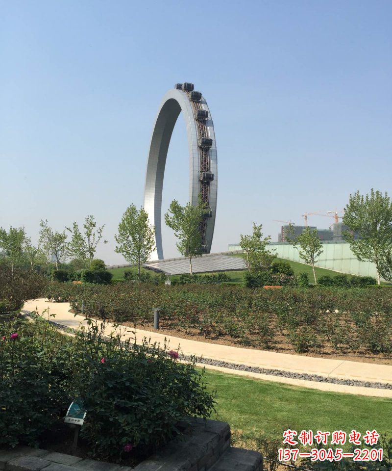 烟台精美摩天轮不锈钢抽象雕塑
