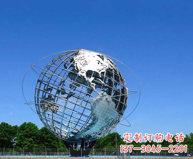 烟台不锈钢地球仪摆件雕塑