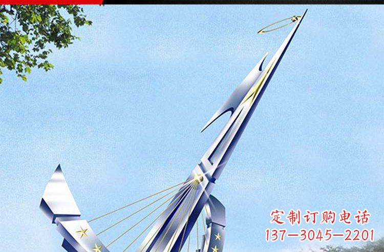 烟台古典高雅不锈钢帆船雕塑