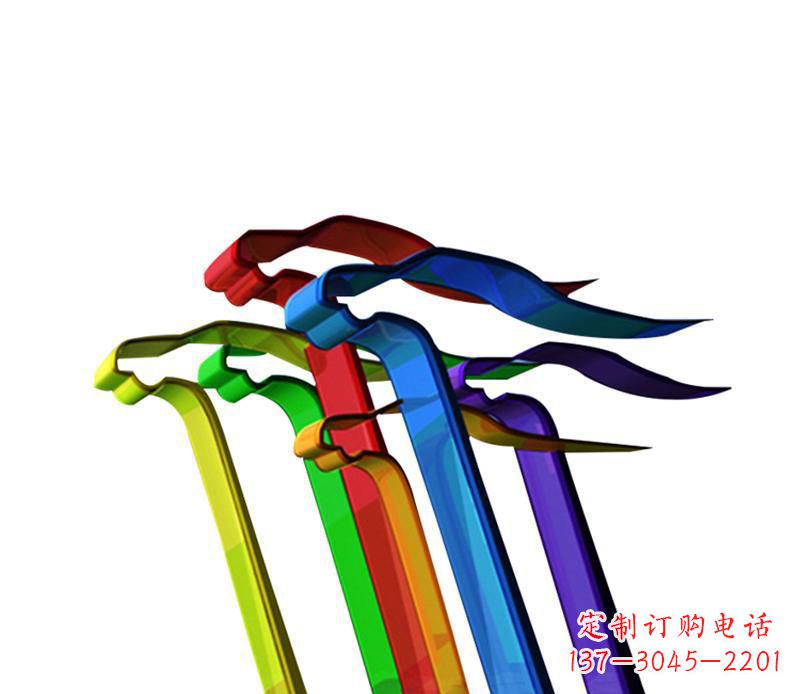 烟台欣赏性强的不锈钢飞翔飘带景观雕塑