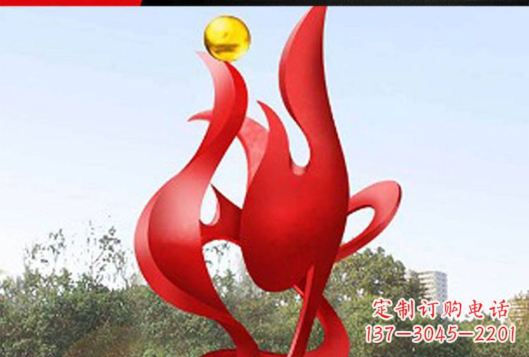 烟台现代工艺不锈钢凤凰雕塑