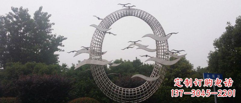 烟台抒情海鸥雕塑