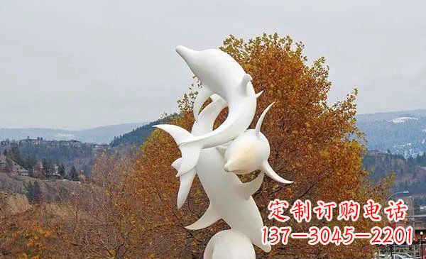 烟台山东中领雕塑海豚雕塑让自然之美悠然而生