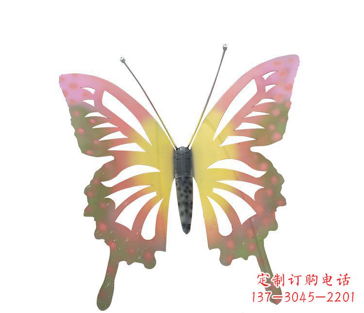 烟台梦幻缤纷不锈钢蝴蝶摆件雕塑