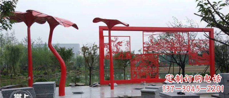 烟台不锈钢龙凤雕塑
