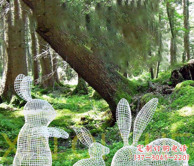 烟台精美兔子雕塑,点缀你的公园