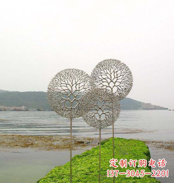 烟台 迷人的不锈钢蒲公英雕塑