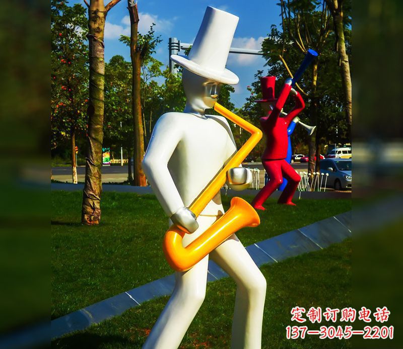 烟台精美的萨克斯不锈钢雕塑