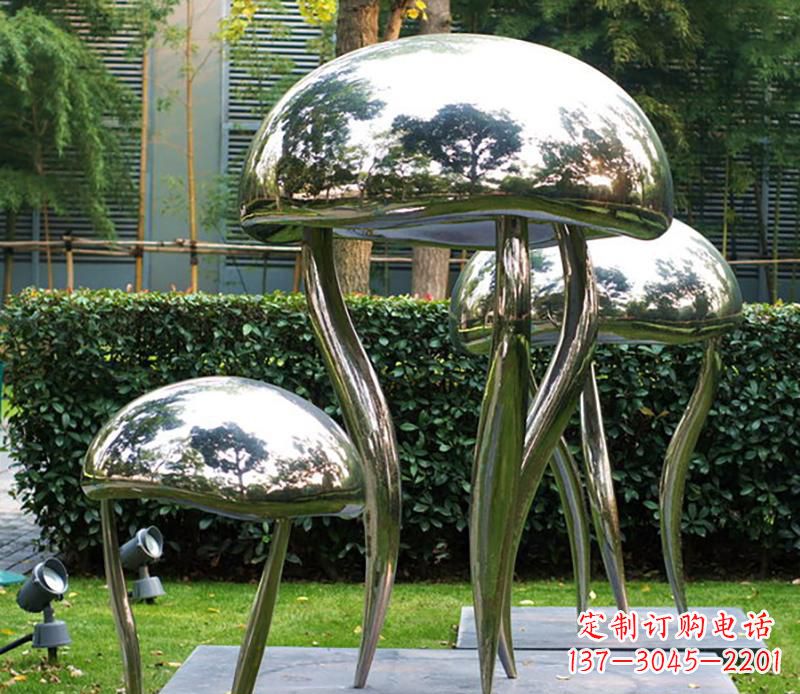 烟台艺术水母不锈钢雕塑