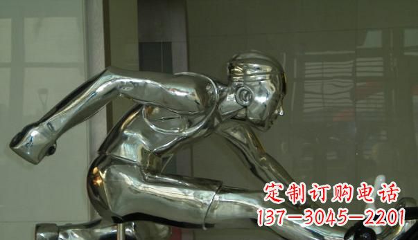 烟台不锈钢运动员雕塑