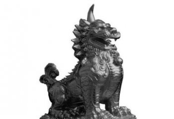 烟台独角兽铜雕塑，精美细腻传统工艺