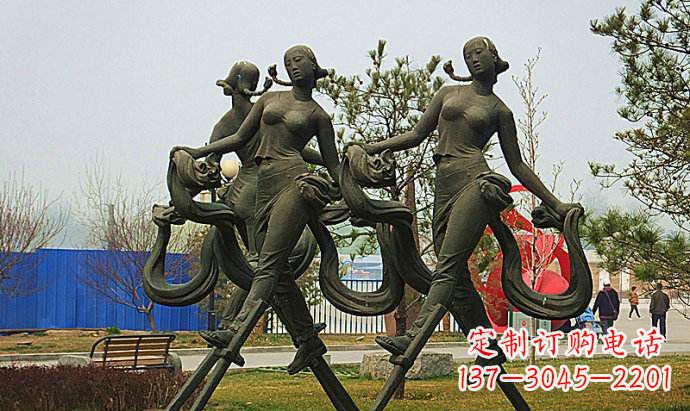 烟台中领雕塑精美女孩雕塑