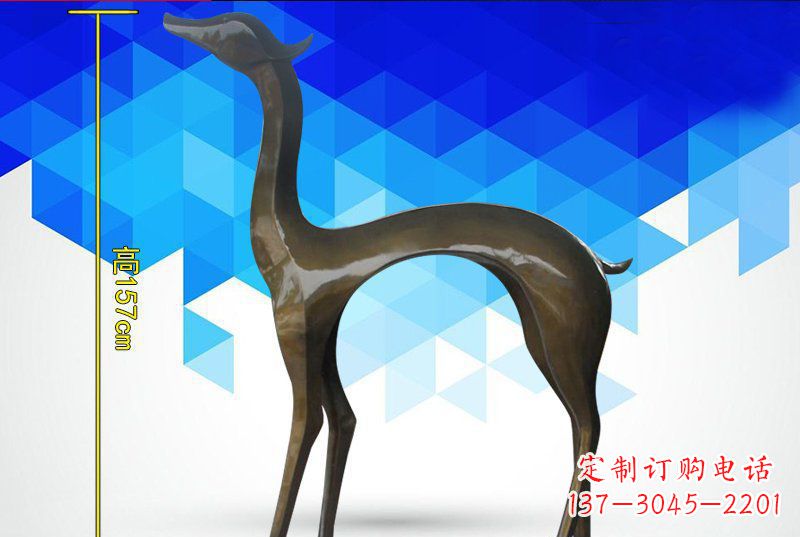 烟台铜质雕刻小鹿雕