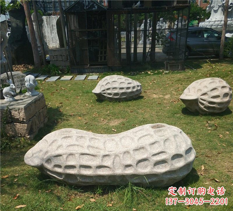 烟台精美大理石花生雕塑