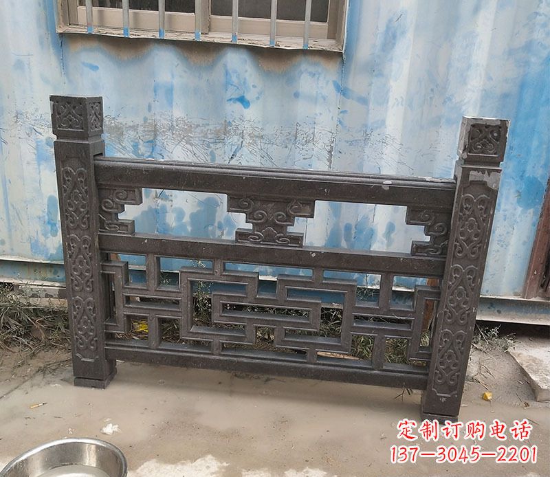 烟台集乐馆大理石栏板雕塑