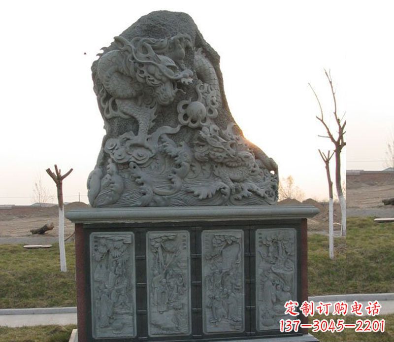 烟台精美的大理石龙雕塑