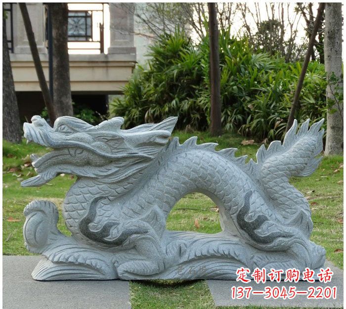 烟台精美雕刻的大理石龙雕塑