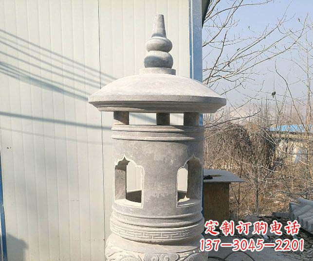 烟台精美公园大理石石灯雕塑