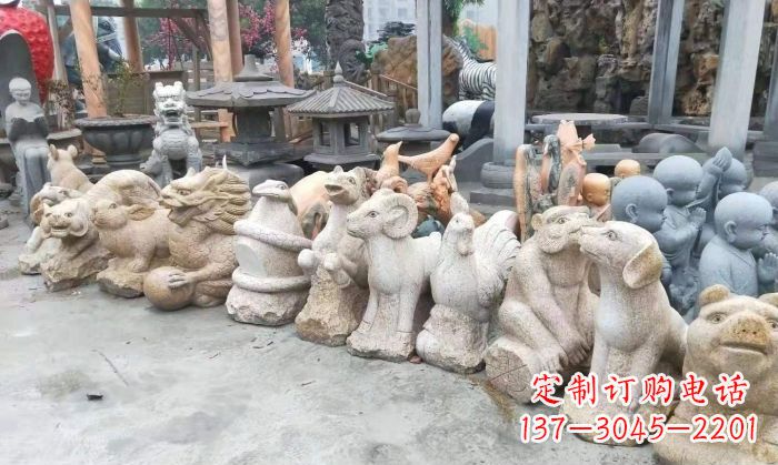烟台十二生肖动物雕塑