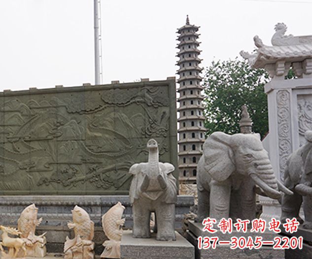 烟台艺术级大象石雕