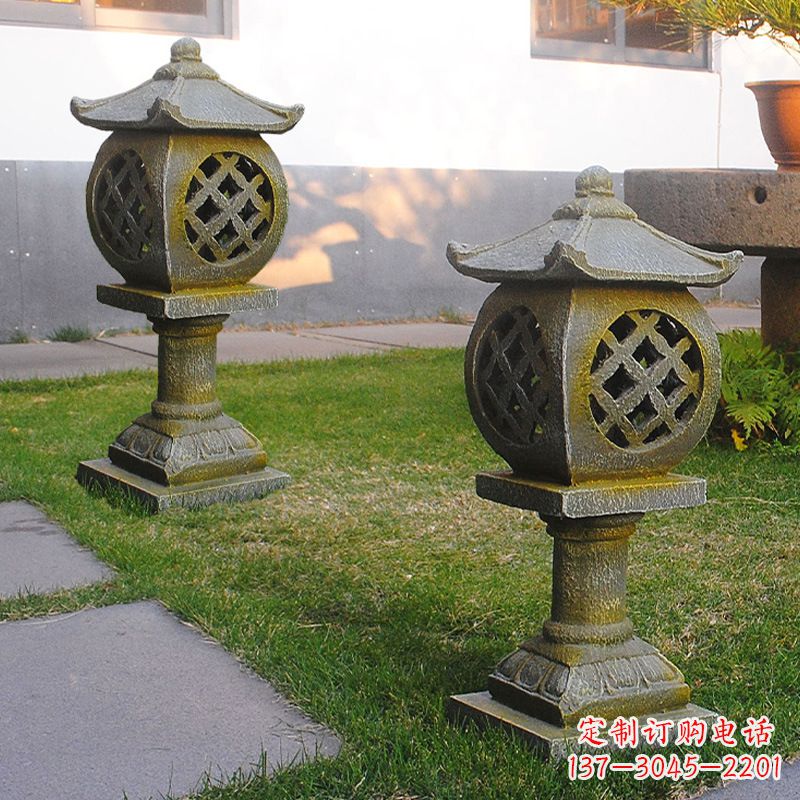 烟台公园仿古石灯笼