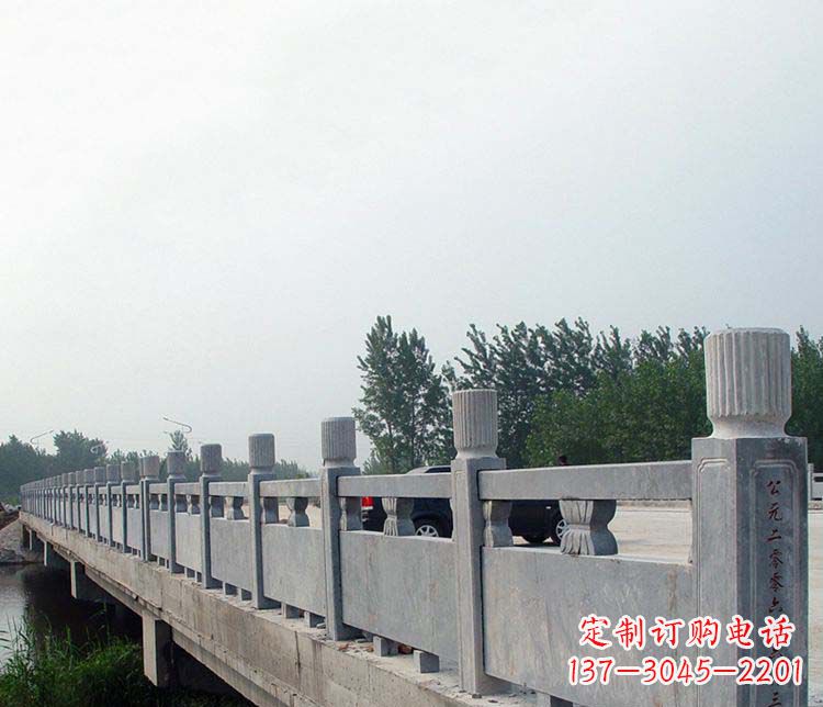 烟台中领雕塑-仿古石栏板景观石雕