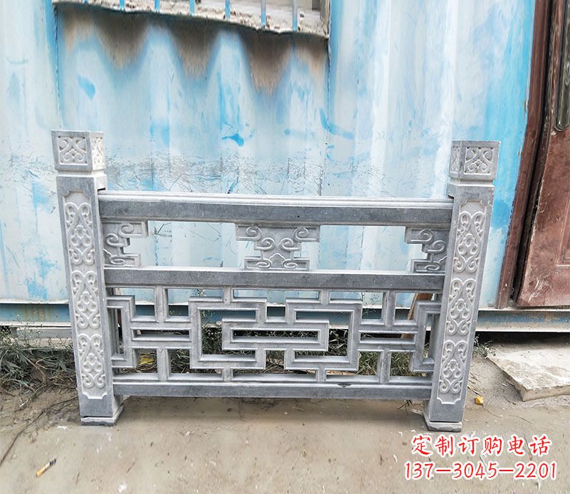 烟台艺术精美的公园仿古石栏板雕刻