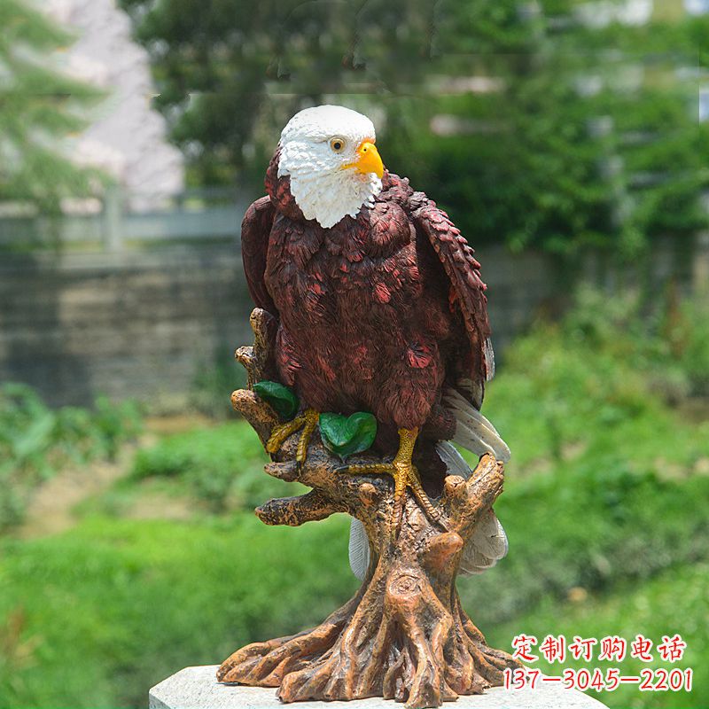 烟台金羽老鹰玻璃钢雕塑