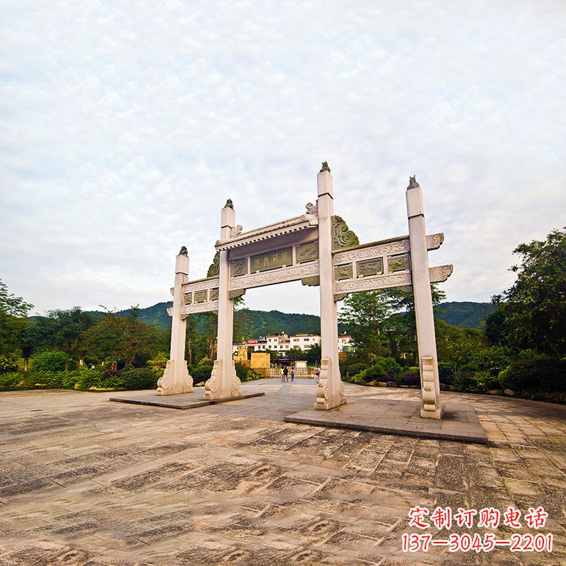 烟台精美石牌坊雕塑