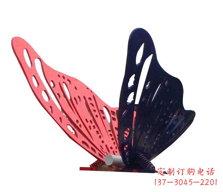 烟台公园景观不锈钢蝴蝶雕塑