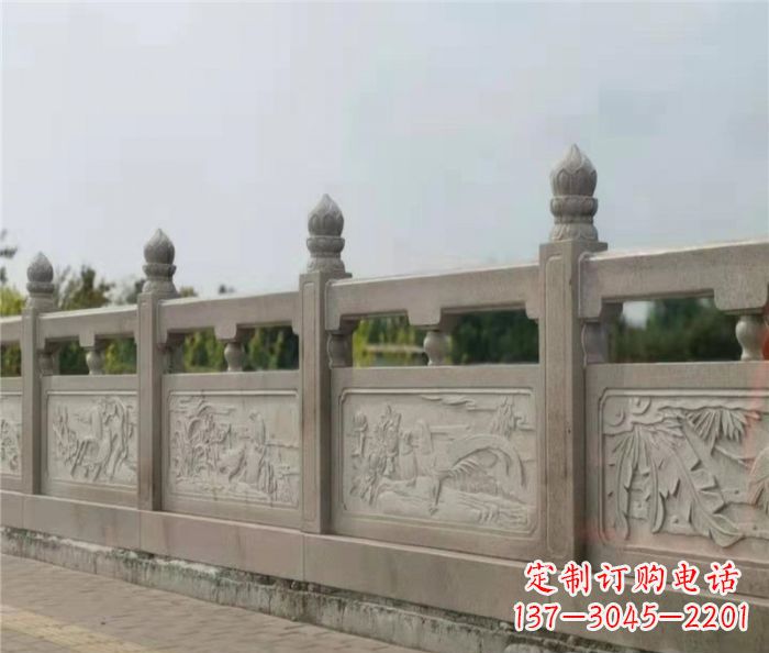 烟台公园景观大理石浮雕栏板 (4)