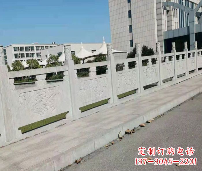 烟台公园景观大理石浮雕栏板 (2)